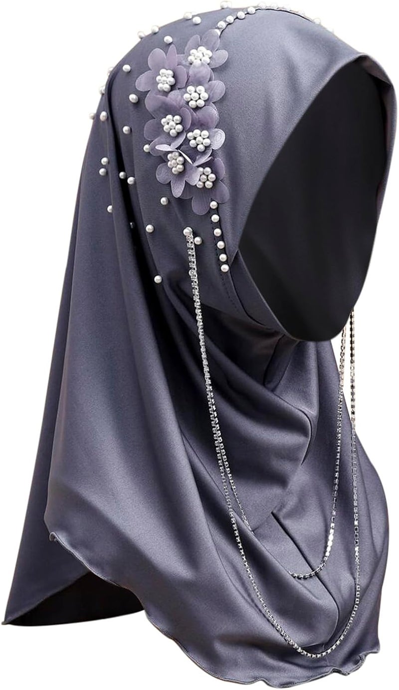 NICEYST Fashion Long Hijab Scarf for Women Girls Muslim Islamic Under Scarf Hat Long Hijabs Cap Instant Turbans Wrap - Image 1